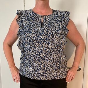 COPY - j crew ruffle blouse size 14